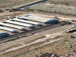 Drone flyover of piggery - Captured at Van der Drift & Sons Piggery, Macorna VIC Australia.