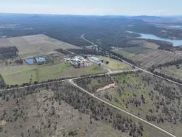 Drone flyover of slaughterhouse - Captured at Greenmountain Food Processing, Coominya QLD Australia.