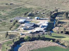 Drone flyover of slaughterhouse - Captured at Carey Bros Abattoir, Yangan QLD Australia.