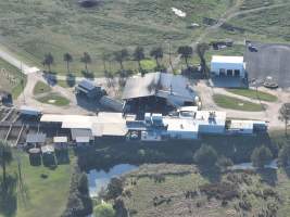 Drone flyover of slaughterhouse - Captured at Carey Bros Abattoir, Yangan QLD Australia.