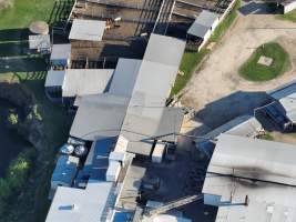 Drone flyover of slaughterhouse - Captured at Carey Bros Abattoir, Yangan QLD Australia.