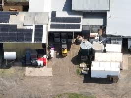 Drone flyover of slaughterhouse - Captured at Maclagan Meats, Maclagan QLD Australia.