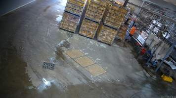 Crates and shackle line - Captured at Tinder Creek Duck Abattoir, Tennyson NSW Australia.