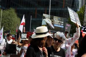 Dominion Animal Rights March 2025 - Photos taken at the Dominion Animal Rights March in 2025, where activists and members of the public marched in the Melbourne CBD for animals exploited within Australia and across the world. - Captured at VIC.