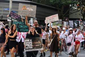 Dominion Animal Rights March 2025 - Photos taken at the Dominion Animal Rights March in 2025, where activists and members of the public marched in the Melbourne CBD for animals exploited within Australia and across the world. - Captured at VIC.