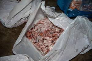 Butchered birds ready for collection - Captured at Tinder Creek Duck Abattoir, Tennyson NSW Australia.