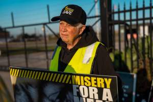 Melbourne Chicken Save Vigil - April 2025 - Memorial vigil in loving memory of Liz Dealey founder of Melbourne Chicken Save and Melbourne Chicken Rescue. - Captured at La Ionica Poultry, Thomastown VIC Australia.