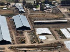 Drone flyover of Calmo Dairy - Captured at Calmo Farms, Calivil VIC Australia.
