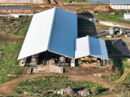 Drone flyover of Vinnicombe dairy - Captured at Vinnicombe dairy farm, Calivil VIC Australia.