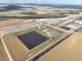 Drone flyover of Moxey Dairy - Moxey Farms is the first and largest property operated by Australian Fresh Milk Holdings (AFMH). It is also the largest single-site dairy in the country, housing and milking thousands of cows across nine freestall barns and three milking parlours, plus a maternity shed, feed centre and hospital. AFMH is the country’s biggest dairy farming operator.
At any given time, Moxey Dairy houses 11,000 cows and is milking 5,500 of those cows each day, producing 40 litres of milk per cow per day. Annually, the farm produces 80 million litres of milk, or 220,000 litres per day.
- Captured at Moxey Dairy, Paytens Bridge NSW Australia.
