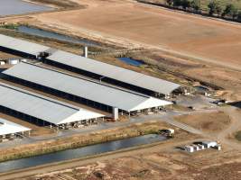 Drone Flyover - AFMH Coomboona (milking) - Located 30km northwest of Shepparton, Coomboona Farms is AFMH’s first Victorian dairy property. Coomboona was formerly owned by billionaire Gerry Harvey, before being bought by AFMH, which is a partnership between the Moxey and Perick families.
The property has the capacity to milk over 2500 cows, and produce 30 million litres of milk annually. Cows are housed in freestall barns and milked in a commercial rotary dairy. The dairy is split between two locations, with one acting as a breeding, maternity and nursing facility and the other housing milking cows. - Captured at AFMH Coomboona Farms - Module 1 (milking), Coomboona VIC Australia.