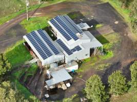 Drone flyover of slaughterhouse - Captured at Edenhope Abattoir, Edenhope VIC Australia.