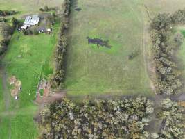 Drone flyover of slaughterhouse - Captured at Edenhope Abattoir, Edenhope VIC Australia.