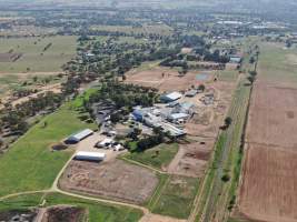 Drone flyover of slaughterhouse - Captured at Cowra Meat Processors, Cowra NSW Australia.