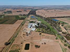 Drone flyover of slaughterhouse - Captured at Cowra Meat Processors, Cowra NSW Australia.