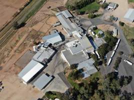 Drone flyover of slaughterhouse - Captured at Cowra Meat Processors, Cowra NSW Australia.