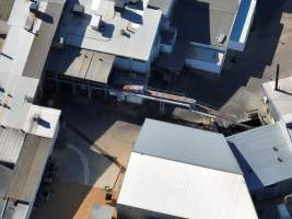 Drone flyover of slaughterhouse - Captured at Cowra Meat Processors, Cowra NSW Australia.
