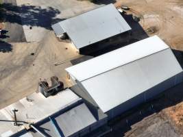 Drone flyover of slaughterhouse - Captured at Cowra Meat Processors, Cowra NSW Australia.