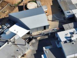 Drone flyover of slaughterhouse - Captured at Cowra Meat Processors, Cowra NSW Australia.
