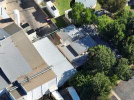 Drone flyover of slaughterhouse - Captured at Cowra Meat Processors, Cowra NSW Australia.