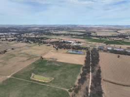 Drone flyover of slaughterhouse - Captured at Cowra Meat Processors, Cowra NSW Australia.