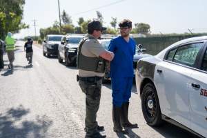 Action - Vera Goat Dairy (Meyenberg Goat Milk) - On May 27th, 2025 Five activists were just arrested after rescuing two sick baby goats from a Whole Foods-supplying factory goat dairy in the Central Valley, California that supplies the nation's largest goat dairy brand, Meyenberg. The rescued babies are on their way to get care.
After the rescue, these activists returned to the facility to urge the authorities to investigate the facility's massive dead pile and other violations. An investigation released by DxE prior to the action showed dozens of mothers and babies are regularly dumped into an illegal mass dead pile. A mother goat and two babies were previously rescued from the facility. - Captured at CA.