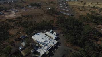 Drone flyover of hatchery - Captured at SBA Hatchery, Bagshot VIC Australia.