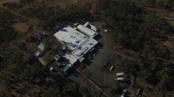 Drone flyover of hatchery - Captured at SBA Hatchery, Bagshot VIC Australia.