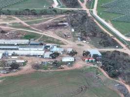 Drone flyover of piggery - Captured at Finniss Park Piggery, Mannum SA Australia.