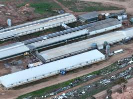 Drone flyover of piggery - Captured at Finniss Park Piggery, Mannum SA Australia.