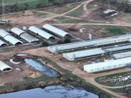 Drone flyover of piggery - Captured at Finniss Park Piggery, Mannum SA Australia.