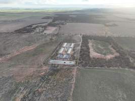 Drone flyover of piggery - Captured at Brownlow Piggery - Grower Site, Brownlow SA Australia.