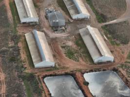 Drone flyover of piggery - Captured at Brownlow Piggery - Grower Site, Brownlow SA Australia.