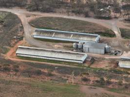 Drone flyover of piggery - Captured at Brownlow Piggery - Grower Site, Brownlow SA Australia.