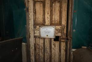 FTP Pig Industry Awards - 2025 - Farm Transparency Project awarded four Victorian piggeries the prize for Outstanding Cruelty to Pigs. Anonymous activists downloaded the certificates from the FTP website and hand-delivered them to the piggeries. 
First Place - Andgar Piggery: Pigs drowning in their own waste; a pile of rotting corpses dumped in a pen inside one of the sheds, with live pigs stuck amongst them; large necrotic wounds; the list goes on. But Andgar wanted to be certain, to really make sure they clinched this award, and so last month, two sheds caught fire and around 350 pigs burned to death. - Captured at Andgar Piggery, Dublin SA Australia.