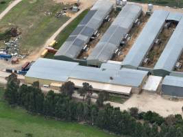 Drone flyover of egg farm - Captured at Parkwood Egg Farm, Holt ACT Australia.