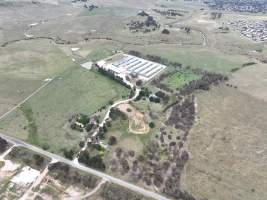 Drone flyover of egg farm - Captured at Parkwood Egg Farm, Holt ACT Australia.