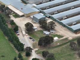 Drone flyover of egg farm - Captured at Parkwood Egg Farm, Holt ACT Australia.