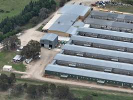 Drone flyover of egg farm - Captured at Parkwood Egg Farm, Holt ACT Australia.