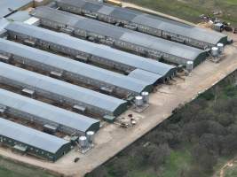 Drone flyover of egg farm - Captured at Parkwood Egg Farm, Holt ACT Australia.