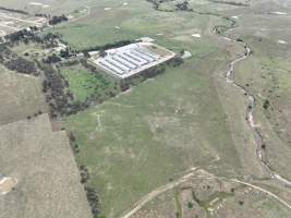 Drone flyover of egg farm - Captured at Parkwood Egg Farm, Holt ACT Australia.