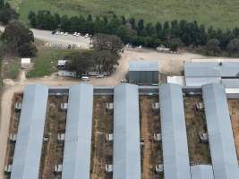 Drone flyover of egg farm - Captured at Parkwood Egg Farm, Holt ACT Australia.
