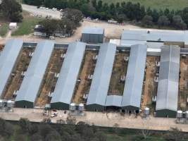 Drone flyover of egg farm - Captured at Parkwood Egg Farm, Holt ACT Australia.
