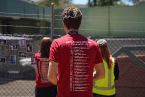 Game Meats Company Vigil 2026 - Images taken at vigil outside Game Meats Company slaughterhouse in February 2026. - Captured at Game Meats Company Slaughterhouse, Eurobin VIC Australia.