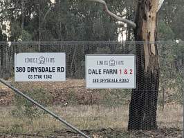 Signage - Captured at Dale Farm 1 & 2, Euroa VIC Australia.