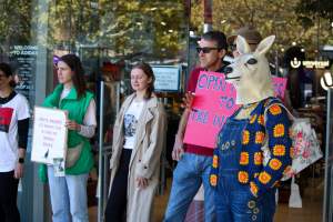 Global Day of Protest at Adidas 2024 - Photos taken at the Global Day of Protest at Adidas in 2024 in Canberra. This protest was hosted by Animal Defenders Office, Animal Liberation ACT, and Animal Justice Party ACT. - Captured at ACT.
