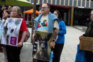 Rally Against the Kangaroo Cull 2026 - Photos taken at a Rally against the annual Kangaroo Cull in Canberra, 2026. This rally was hosted by Animal Defenders Office, Save Canberra's Kangaroos, Animal Liberation ACT, and Animal Justice Party ACT. - Captured at ACT.