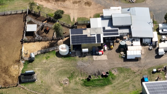 Drone flyover of Maclagan Meats slaughterhouse