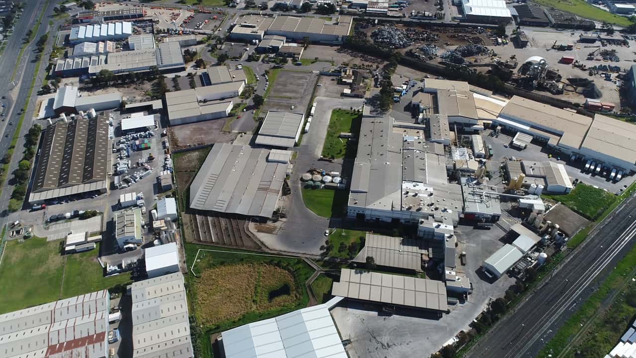 Drone footage at JBS Slaughterhouse, Melbourne