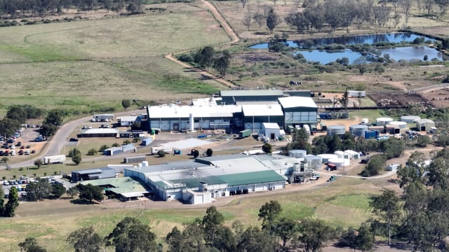 Drone flyover of Greenmountain slaughterhouse